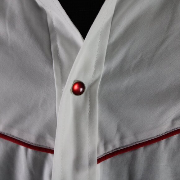 Western Shirt - Stitched Rose Pattern by Ely Gentlemen - Men's 2XL - Picture 5 of 12